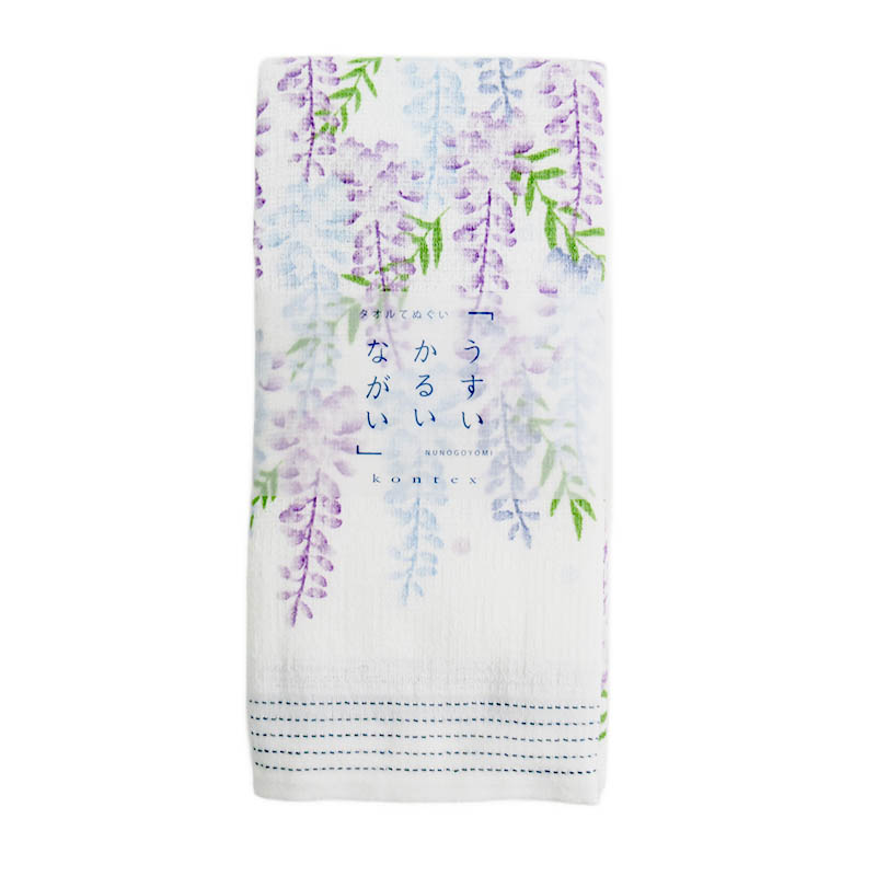 薄軽長 てぬぐいたおる 藤の花